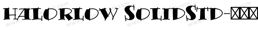 halorlow SolidStd字体转换